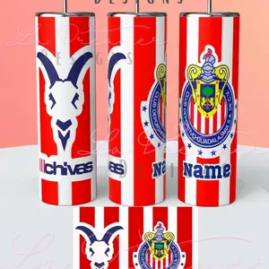 Chivas de Guadalajara Tumbler Wrap, Equipo Mexicano Chivas Tumbler Png, Mexican Soccer Team Png, Las Chivas de Guadalajara skinny tumbler