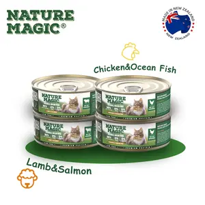 Nature Magic Grain-Free Wet Food for Cats - High-Protein Formula with 96% Real Meat - Balanced Nutrition with Superfoods - Suitable for All Breeds and Ages