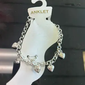 Silver Anklet & Toe Ring Combo with Heart Charms - Anklet Jewelry Set