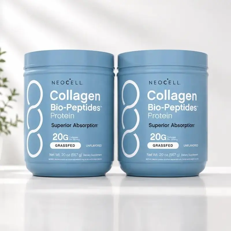 Collagen Bio-Peptides Powder (20oz Each) – Premium Grass-Fed Collagen Protein Supplement, Formulated with 18 Complete Essential Amino Acids for Skin, Hair & Joint Support