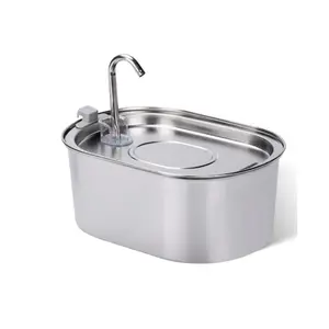 Stainless Steel 3.2L Smart Pet Water Dispenser, USB Charging Pet Water Fountain, Pet Drinking Bowl for Dogs & Cats, Dog Stuff, Cat Stuff Summer Gift, Feeding Supplies, Feeder, Feeding Supplies