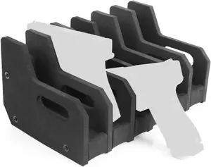 6 Slots Foam Pistol Rack for Gun Safe,Gun Cabinet Safe Accessories,Pistols Holder Storage Organizer,Pistol Brace Display Stand,Gun Storage Solutions