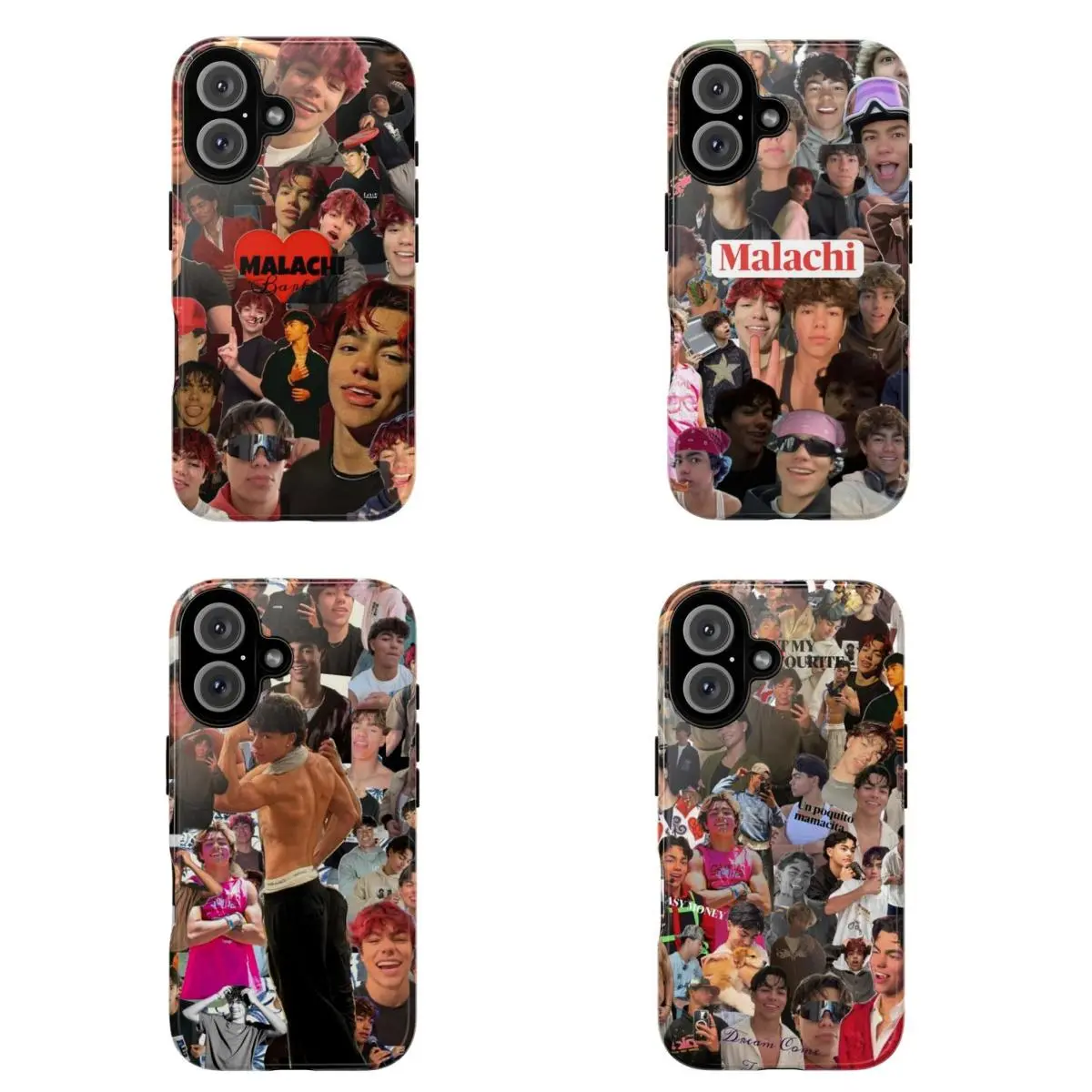Malachi Fan-Exclusive Collage Phone Case - Vibrant Photo Collage (4 Unique Styles) Compatible for iPhone 17Air 16Promax 15 14 13 12 11 and for Samsung S21-S25 Perfect Gift for Movie Fans Women Men iphone pro cases Wireless Protection