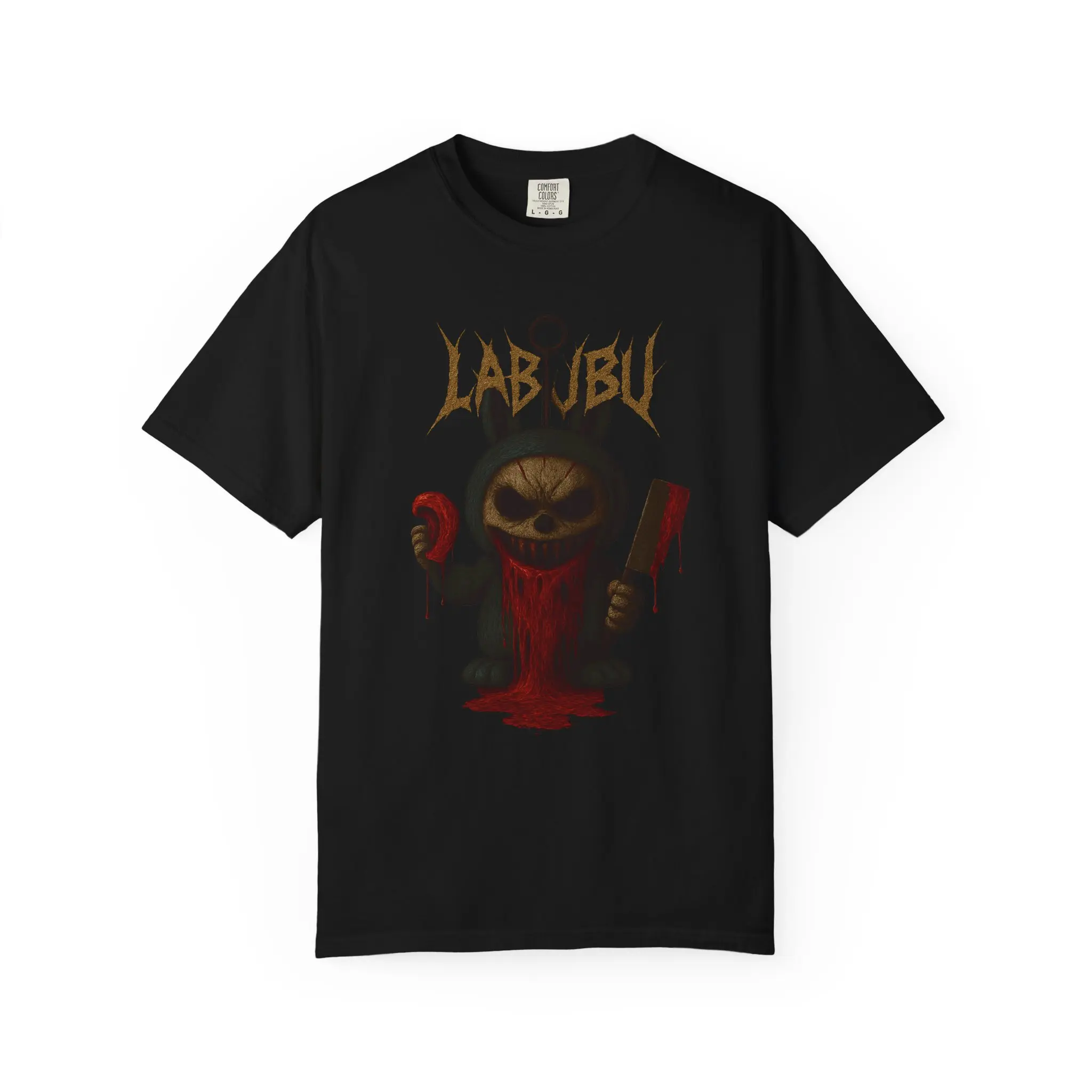 Labubu Slasher T-shirt, Dead Thread Collective Graphic T-shirt, Unique Gift, Streetwear Style, Horror Fans Apparel, Unisex Fashion Top