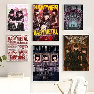 Heavy Metal B-BABYMETALS Poster HD Sticky Waterproof Wall Art | High Quality Print Aesthetic Home Living Bedroom Bathroom hallway Decor Trendy Room Decoration | Multiple Size Options Available