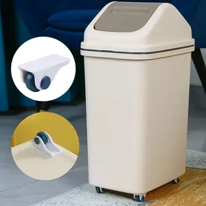 Adhesive Wheels for Storage Boxes, 4 Pcs Self-Adhesive Casters, Universal Fit, Easy Mobility for Trash Cans & Kitchen Bins, Home Essentials