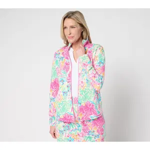 Belle Body by Kim Gravel Preppy Full Zip Jacket