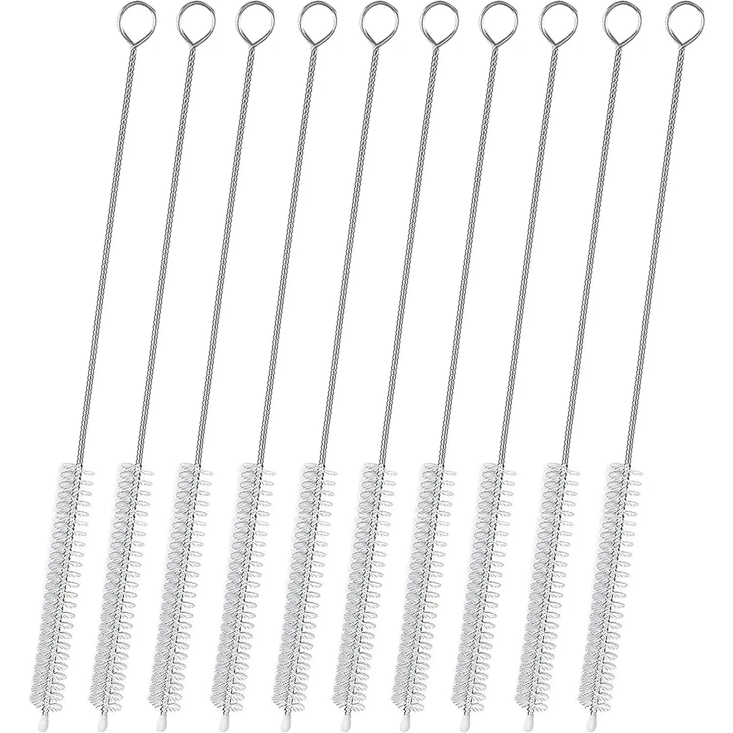 Straw Cleaner Brush for  Extra Long 12 inch, Extra Wide 12mm diam Straw Brushes for 40/30/20 oz  Mug, Straw Cleaning Brush for Tubes, Water Cup, Extra Long Straw Brush Set 10 Pack