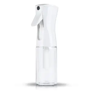 200ml Clear Hairdressing Spray Bottle Continuous High Pressure Hair Makeup Hydration Spray Divided Bottles Continuous Mister Spray Bottle for Hairstyling, Cleaning, Plants, Pets, Barbers, Salons, Portable Refillable Mist Sprayer (Clear - 6.8oz/200ml)