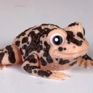3D Printed Articulated American Ground Frog, Flexi Frog Fidget Toy, Cute Amphibian Desk Pet, Sensory Toy, Frog Lover Gift