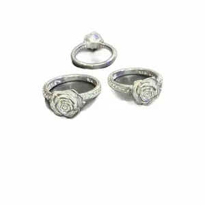 .925 Silver Roses Rings