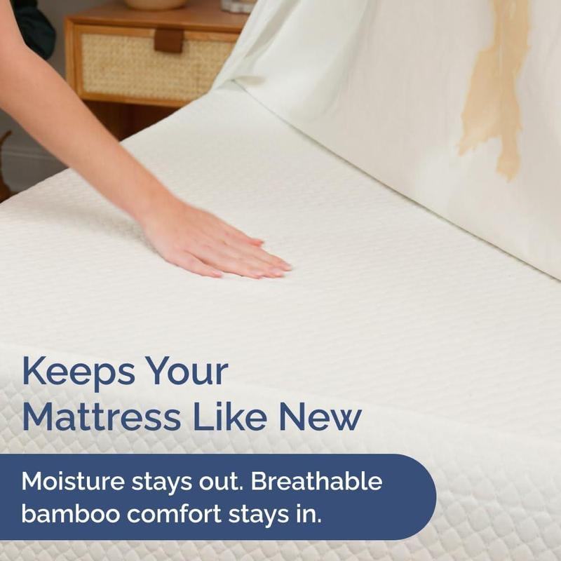 Premium Waterproof Bamboo Mattress Cover