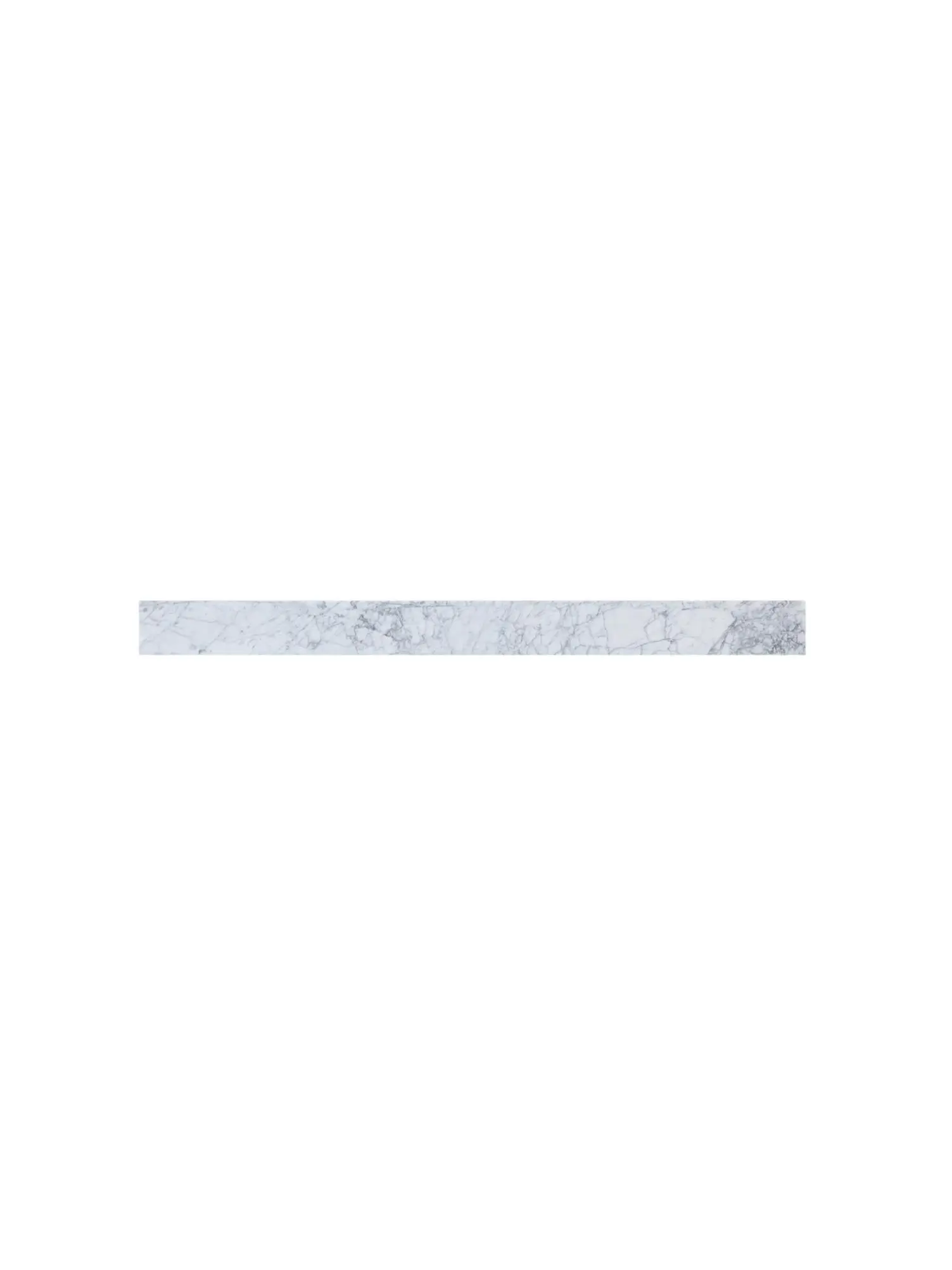 Elegant Decor BS1248CRA 48 in. Backsplash in Carrara White