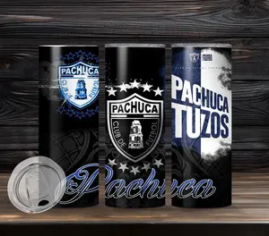 Liga MX Pachuca tumbler cup, Pachuca 20oz Tumbler, 20oz Straight Sided, Gifts for Futbol Lovers, Soccer Water Bottle, Fans Souvenir