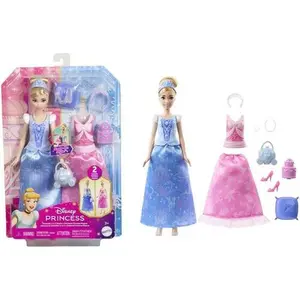 Mattel - Disney Princess Cinderella 2-in-1 Stories Fashion Doll  [Collectible Figurine/Statue/Bust] Paper Doll