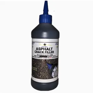 Bluestar Flexible Asphalt Crack Filler, DIY - No Special Tools Needed, Fill Cracks in Asphalt Driveways and Parking Lots. 16 fl. oz. Bottle.