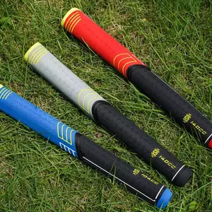 Rubber Golf Putter Grip - Lightweight Soft Touch Non-Slip Unique Design Universal Fit for Most Golf Putters in Red Blue & Black Colors - Youth Friendly