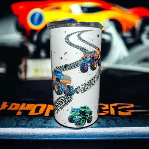 Baby Truck & Tracks Tumbler Cup Reusable Washable