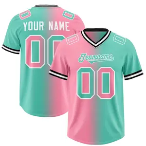 Wholesale Quick Dry Adult Street Wear Personalized Printed Football Jerseys Unisex Plus Size Breathable