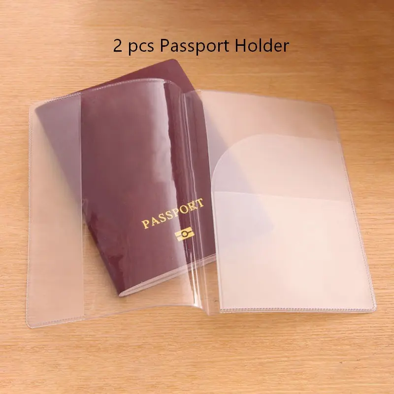 Waterproof Durable Transparent Passport Holder, Multiple Card Slots, Scratch-Resistant Waterproof ID Protection Case, Secure Document Storage