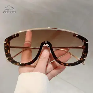 2026 New Arrival Y2K Unisex Sunglasses, Gradient Light Blocking Luxury Futuristic Shades for Outdoor & Screens, TikTok Shop