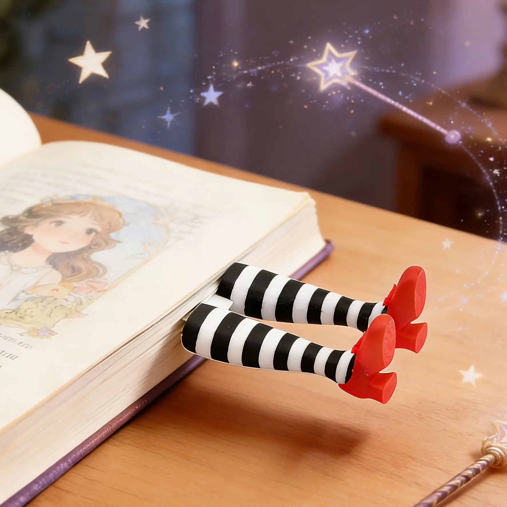 Witch Leg High Heel Bookmark, Cute and Quirky Creative Bookmark, Durable Pla Material, Perfect Gift for Book Lovers and Students, DIY Book Accessories