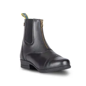Shires Moretta Clio Women's Paddock Boots Ankle Boots with Zip Closure Round Toe Faux Leather Quick Clean WickAway Linings YKK Zips Non-Slip Spur Rests