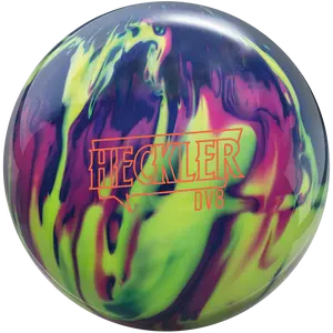 DV8 Heckler Hybrid Bowling Ball - Blue/Violet/Yellow