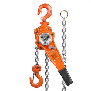 Hand-Operated & Manual Lever Chain Lifts: 1650 lbs/5ft Zinc, 3T/6600 lbs/20ft, 1.5T/3300 lbs/10ft Galvanized Steel, All with Weston Brake, Auto Chain, 360° Hook (1650 lbs: Swivel), Ideal for Workshops, Warehouses, Garages, Factories, Docks