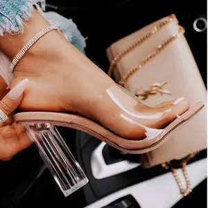 Camila Clear Heels - Clear Sandals for Women, Comfortable Footwear