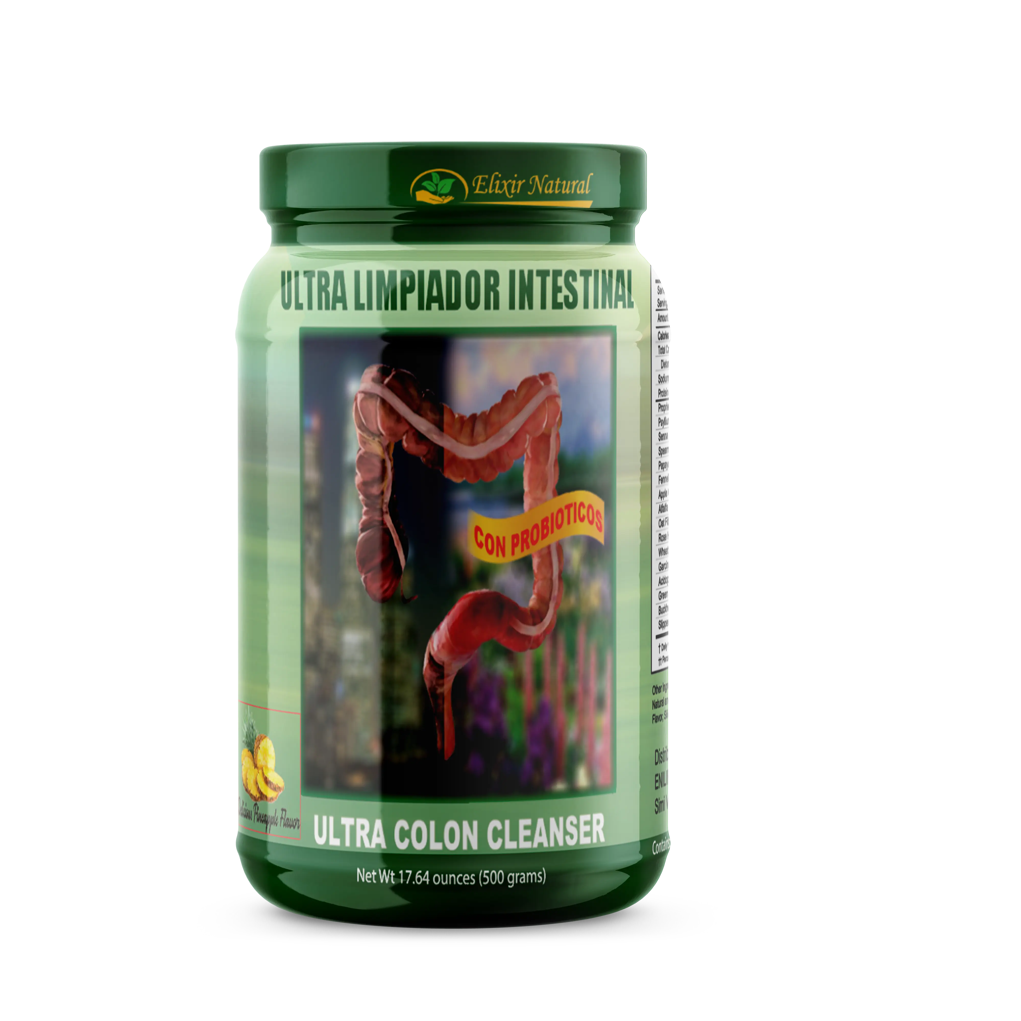 ULTRA LIMPIADOR INTESTINAL Piña Fibra Healthcare Fitness Supplement Fiber Natural Dietary Bathroom
