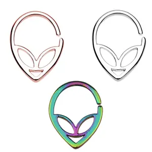 Multipurpose Earrings Nose Studs Cartilage Piercing Alien Face Modeling Personality Trend Human Piercing Jewelry