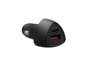 Codi Dual Port 20W Car Charger/Auto Adapter (USB-C, USB-A Outputs) - 20W - USB Type-C - USB Type-A USB-A 3.0 Quick Charge