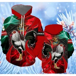 Rooster Mexico Hoodie 3D All Over Print Gift For Famiily Birthday Christmas 3D Hoodie