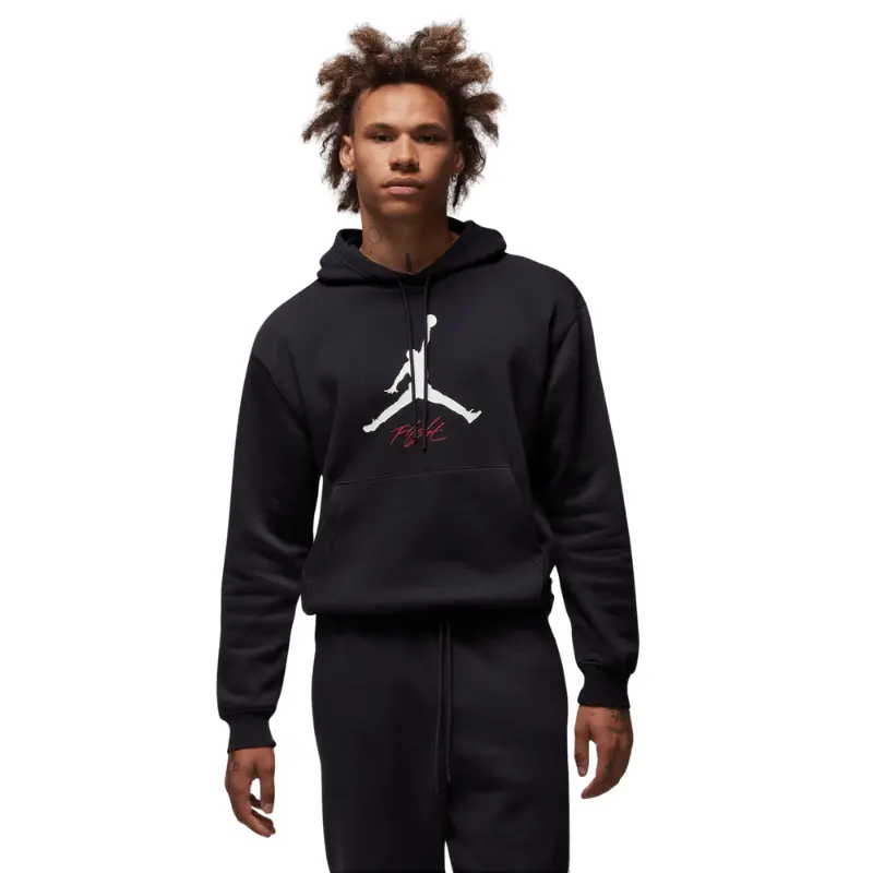 Air Jordan Essentials Fleece Hoodie - Men's Classic Cotton-Polyester Sweatshirt, Smooth Plush Long-Sleeve Casual Sporty Sports Top, Pocket, Pullover, Machine Washable, Storage Pockets, Court Style Menswear, Sweatshirts