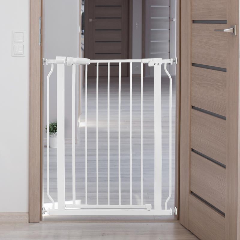 Safety 33" Baby Gate for Doorways & Bottom of Stairs, Pressure Mount Design for Babies, Toddlers & PetsInfant and Pet Safety Gate, Child Barrier for Doorways, Stairs, and Hallways, 29.1-Inch to 33.8-Inch Openings, 30-Inch H.