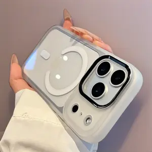 Transparent Magnetic Case for iPhone 17/16/15/14/13 Pro Max New iPhone 17 Pro Premium Plus Shockproof Airless Minimalist Cover