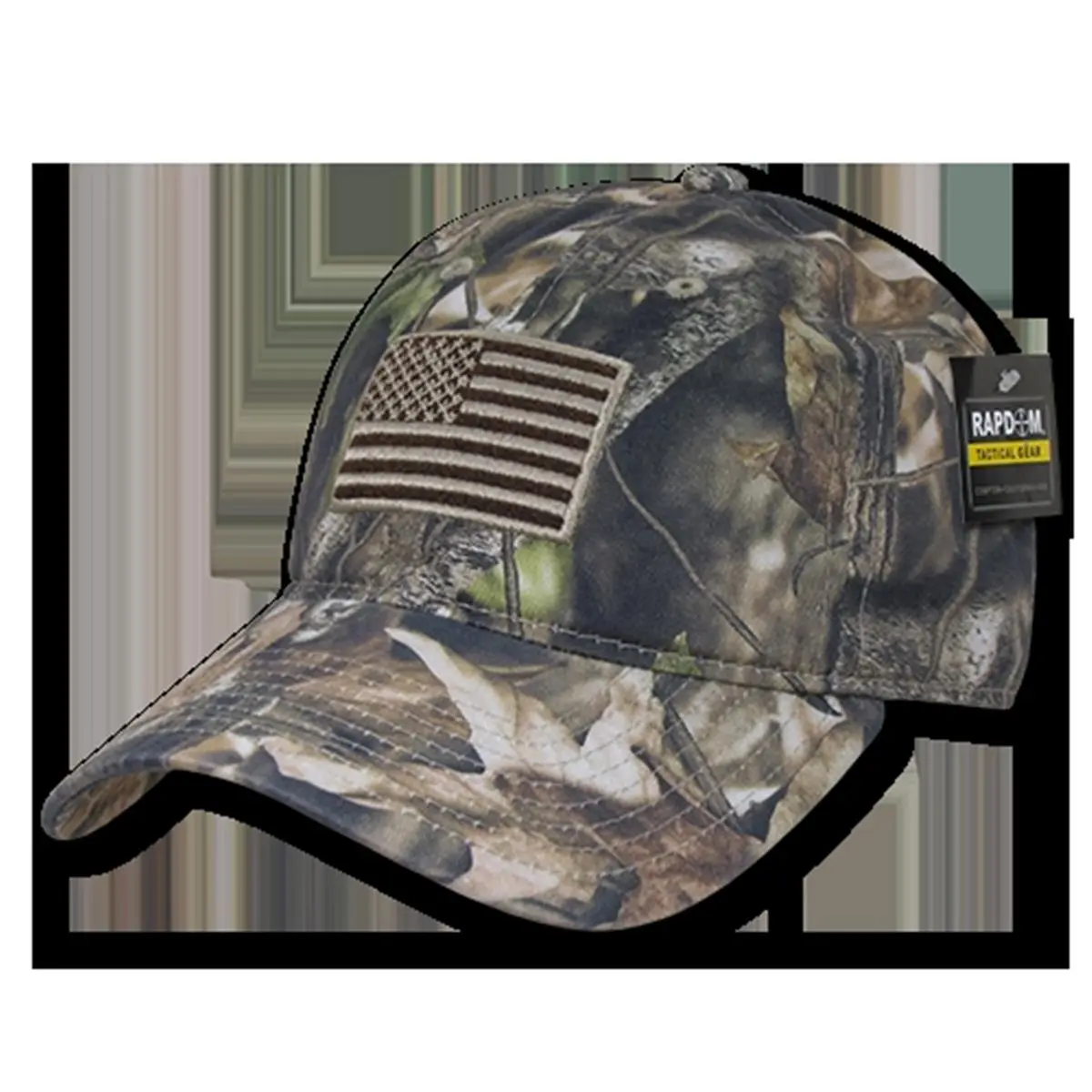 212 MAIN Rapid Dominance Hybricam Relaxed Tactical Hybrid Cap - Grey Bark Camo, Overseas Tested Sports & Outdoor Hat