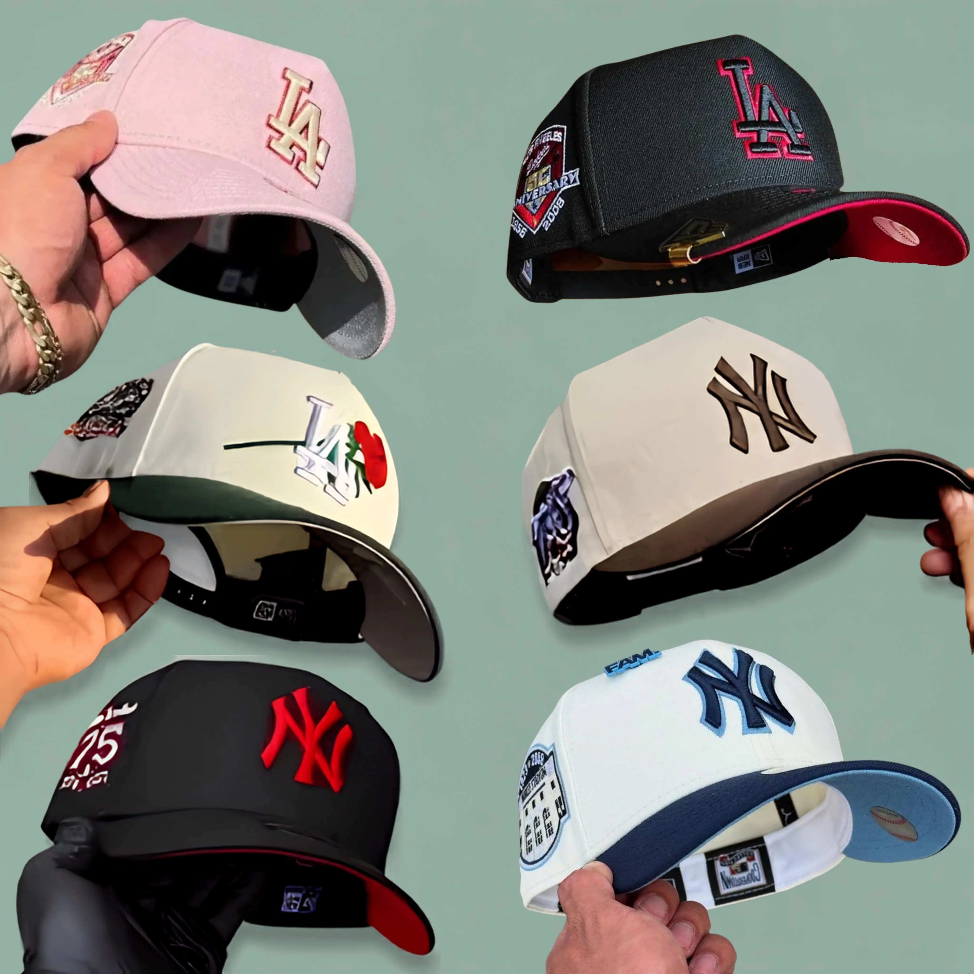 New Era MLB Baseball Cap NY Yankees LA Dodgers – 59FIFTY Fitted Snapback Hat, Unisex Streetwear Fashion for Men Women, Adjustable Gorras Sombreros, Viral TikTok Trend 2026.