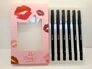 6-Piece Lipliner Set for Effortless Lip Shaping Lip Pencil with Matte Finish, Makeup, Gift Idea, Lip Pencils for Women, Ultra Fine Lip Liner Set 6 Pcs. Eyeliner Pack Smooth Cosmetic