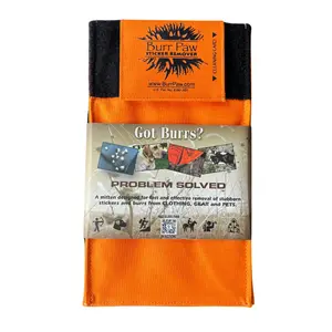 Burr Paw Blaze Orange - Fast Effective Sticker & Burrs Remover for Clothing Gear & Pets