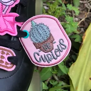 Be Curious Shoe charm sneaker and roller skate patch