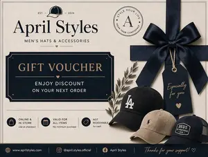 April Styles Customer Appreciation Card, Office Stationery for Gifting, Compatible with Snapback Hats Promotion
