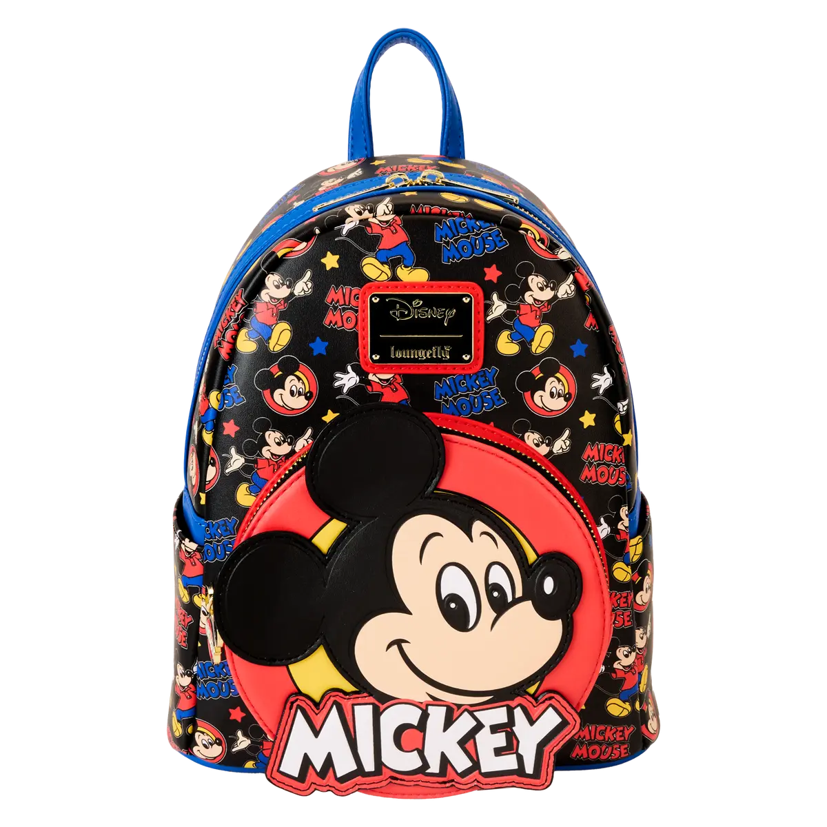 Mickey Mouse Classic All-Over Print Mini Backpack, Character Backpacks for Daily Use Mickey Mouse Classic All-Over Print Mini Backpack, Character Backpacks for Daily Use