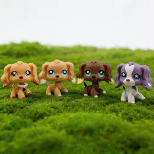 Mini Cocker Spaniel Doll Decoration,Bobble Head Collectible Doll Decoration,Mini Pet Shop Cocker Spaniel Decoration,Birthday Halloween Christmas Ornament
