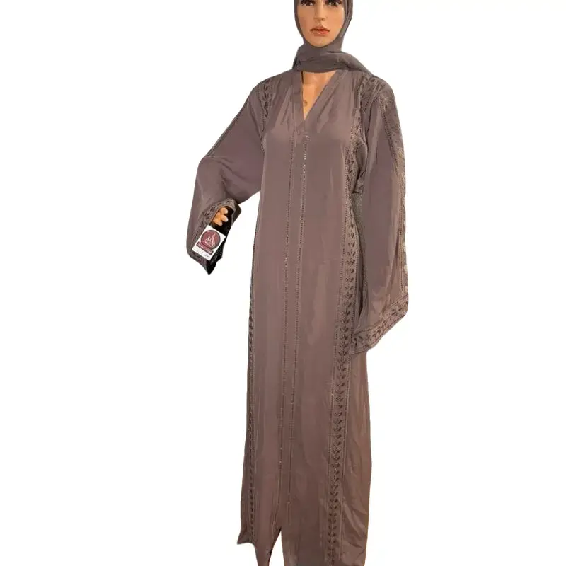 Women's Luxury Closed Abaya, Modest Muslim Traditional Print Outfits, Elegant Islamic Clothing