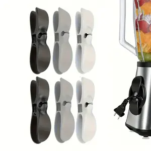 HAND HAND [Cord Organizer] 4/6pcs Cord Organizer |   Wall Power Cord Sticker Fixing Clip, Kitchen Storage and Cables Winder for Household Appliances