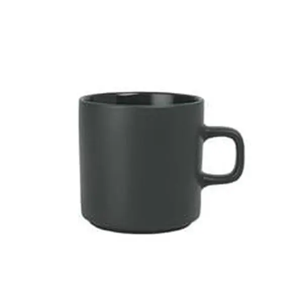 Blomus 63702.4 Pilar Ceramic Tableware Cup - 9 oz Moonbeam, Modern Contemporary Design, High Temperatures for Stability, Set of 4