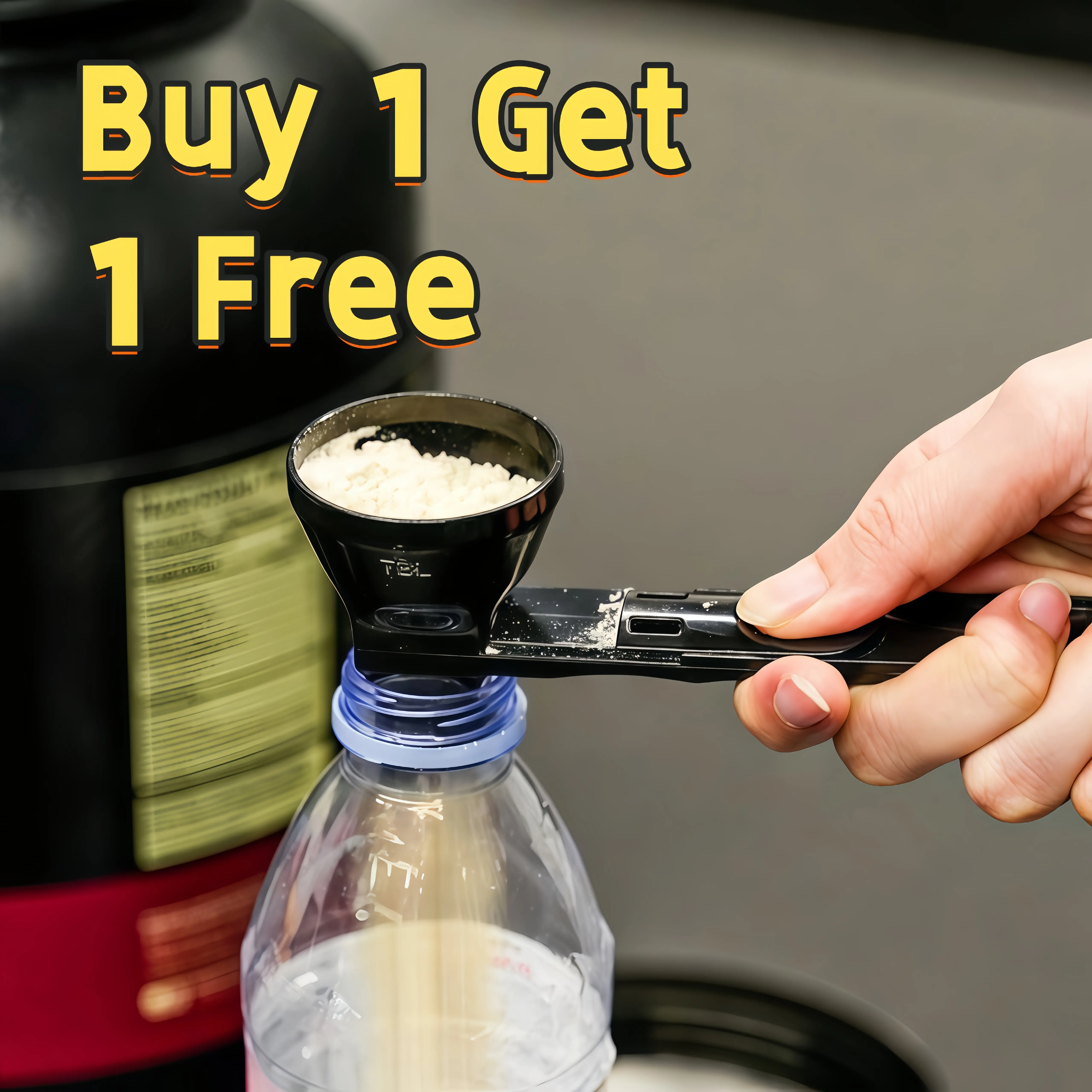 Protein Powder Sliding Spoon, Powder Funnel Scoop, Coffee Leak Proof Spoon
