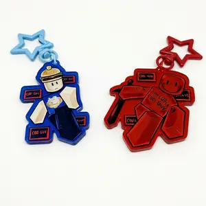 Forsaken C00lkidd & 007n7 Acrylic Keychain Colored Edges / Kawaii cartoon game Character pendant